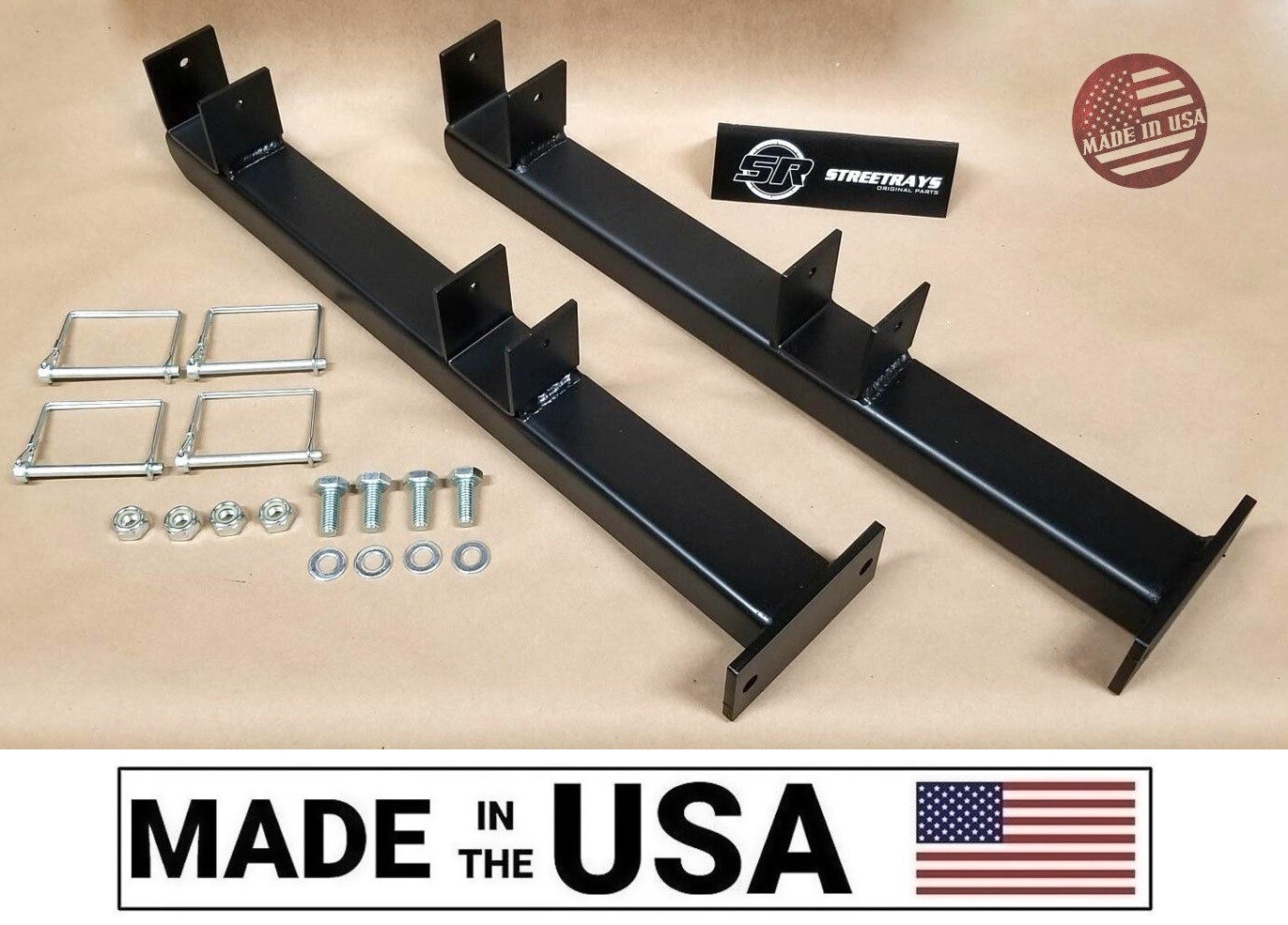 [SR] 2-Place Edge WeedEater Gas Trimmer Rack holders for Open Landscape Trailer gallery