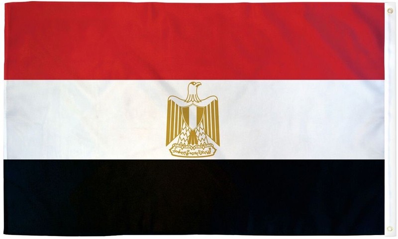"EGYPT" flag 2x3 ft polyester banner sign Egyptian Africa Middle East UN gallery