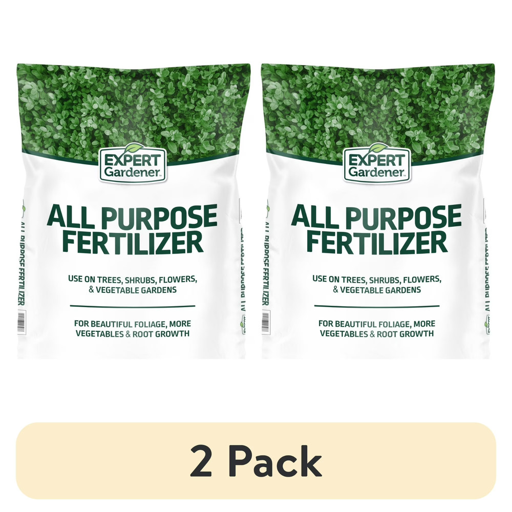 (2 pack) Expert Gardener All Purpose Plant Fertilizer, 10-10-10 Fertilizer,40 lb
