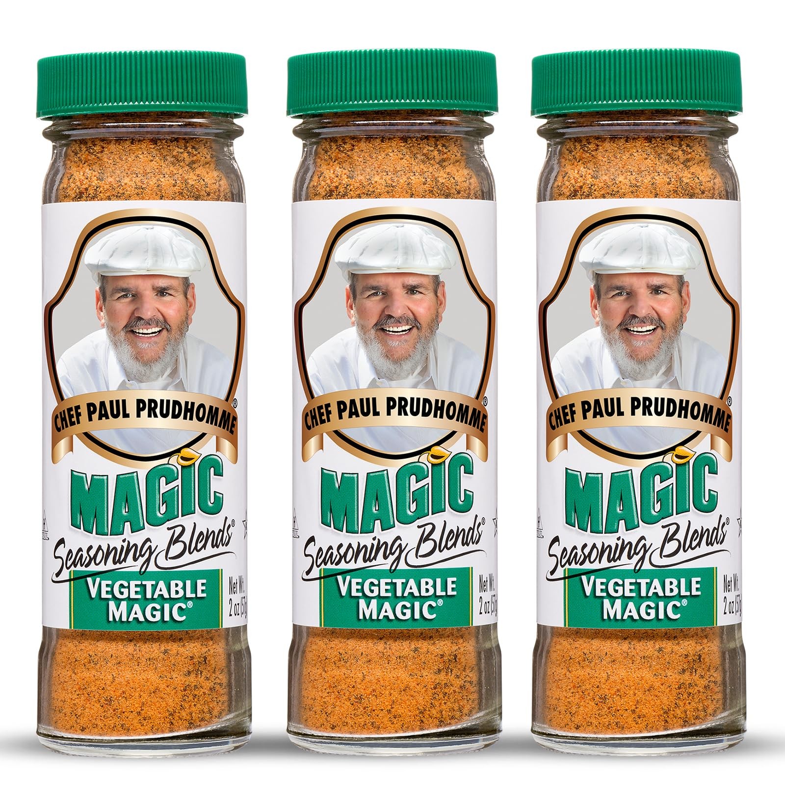 Chef Paul Magic Vegetable Seasoning Blend 3 Pack 2 Ounces Bold Flavor gallery
