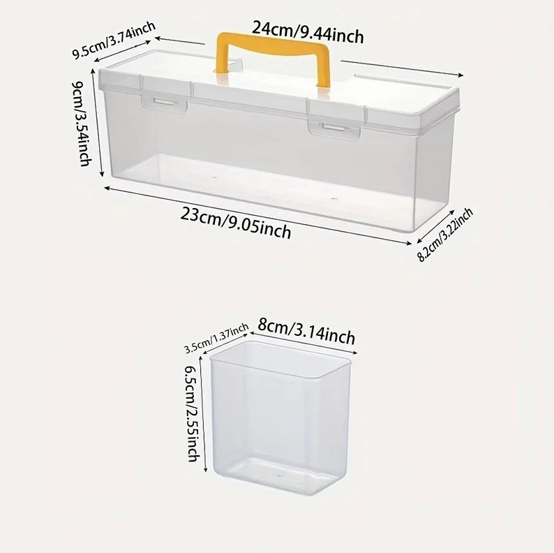 7pcs Multi-Compartment Tool Storage Organizer Box Hardware Case - NEW gallery