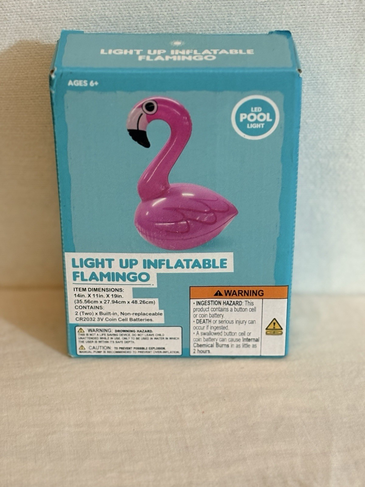 Light Up Inflatable Flamingo 19” LED Pool Light gallery
