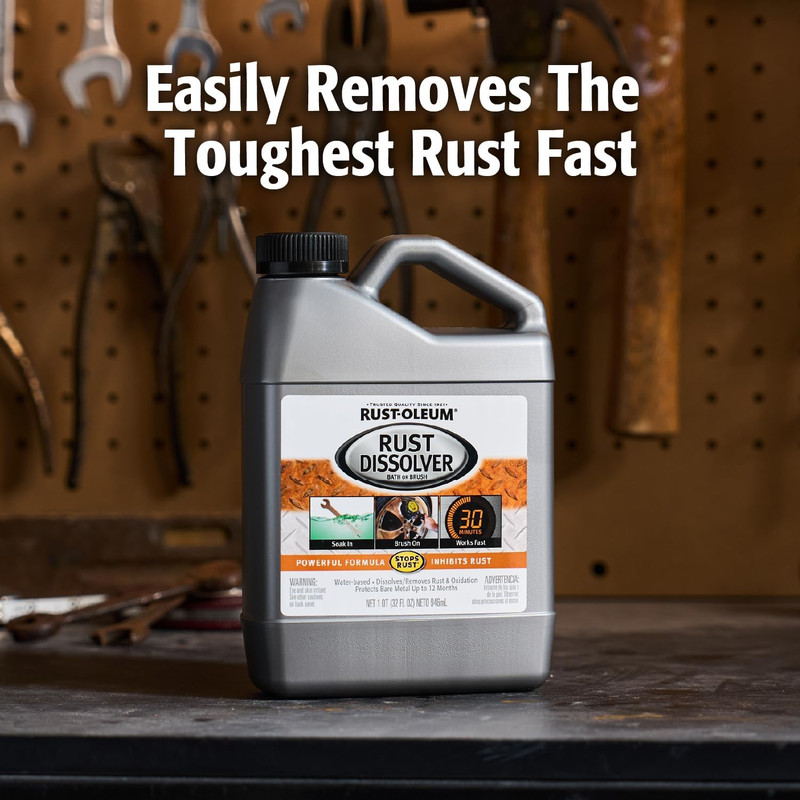 Rust-Oleum Rust Dissolver Soak & Bath | Heavy-Duty Corrosion Remover for Metal T gallery
