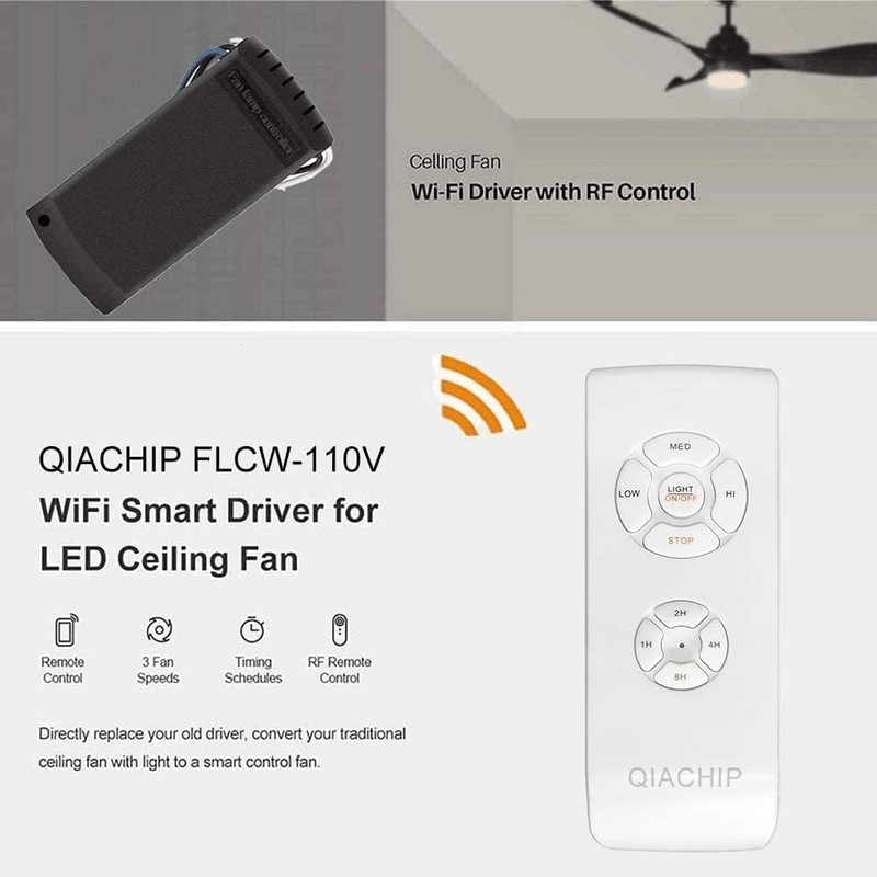 Universal WiFi Ceiling Fan Light Remote Control Kit for Alexa & Google gallery