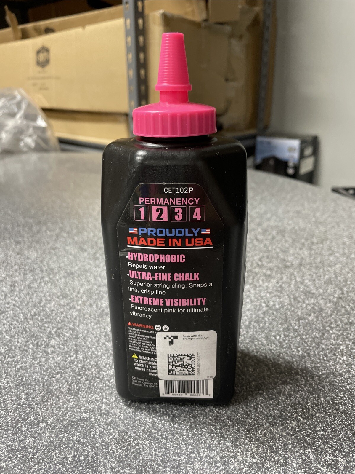 CE Tools Extreme Visibility 10 oz Standard Marking Chalk Fluorescent Pink gallery