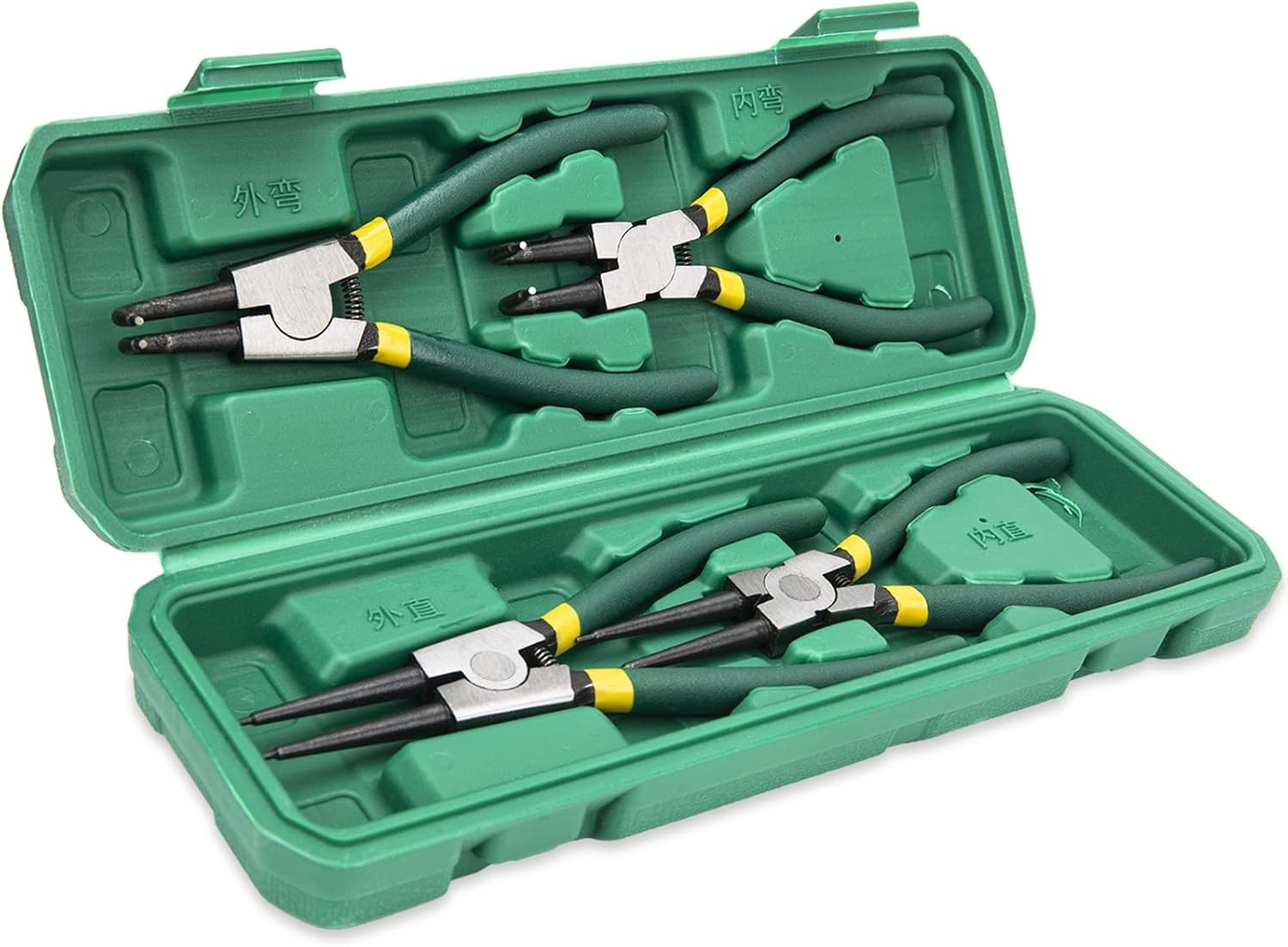 4Pcs 7" Internal/External Snap Ring Pliers Set Heavy Duty Circlip Pliers Kit NEW gallery