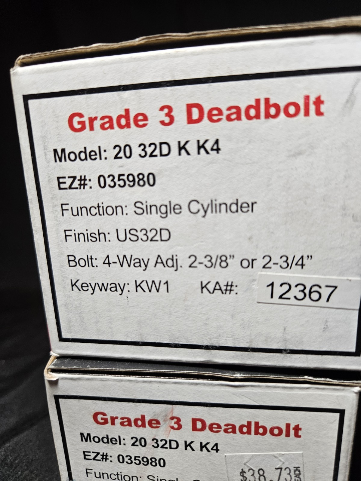 Grade 3 Deadbolt 20 Series Single Cylinder US32D Adjustable (2) gallery