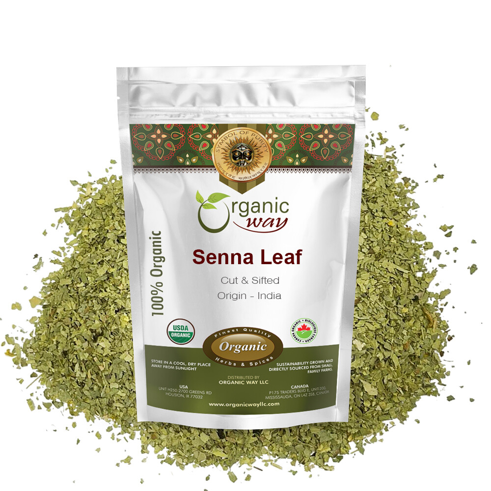 Organic Way Senna Leaf Cut & Sifted - Organic, Kosher & USDA Certified gallery