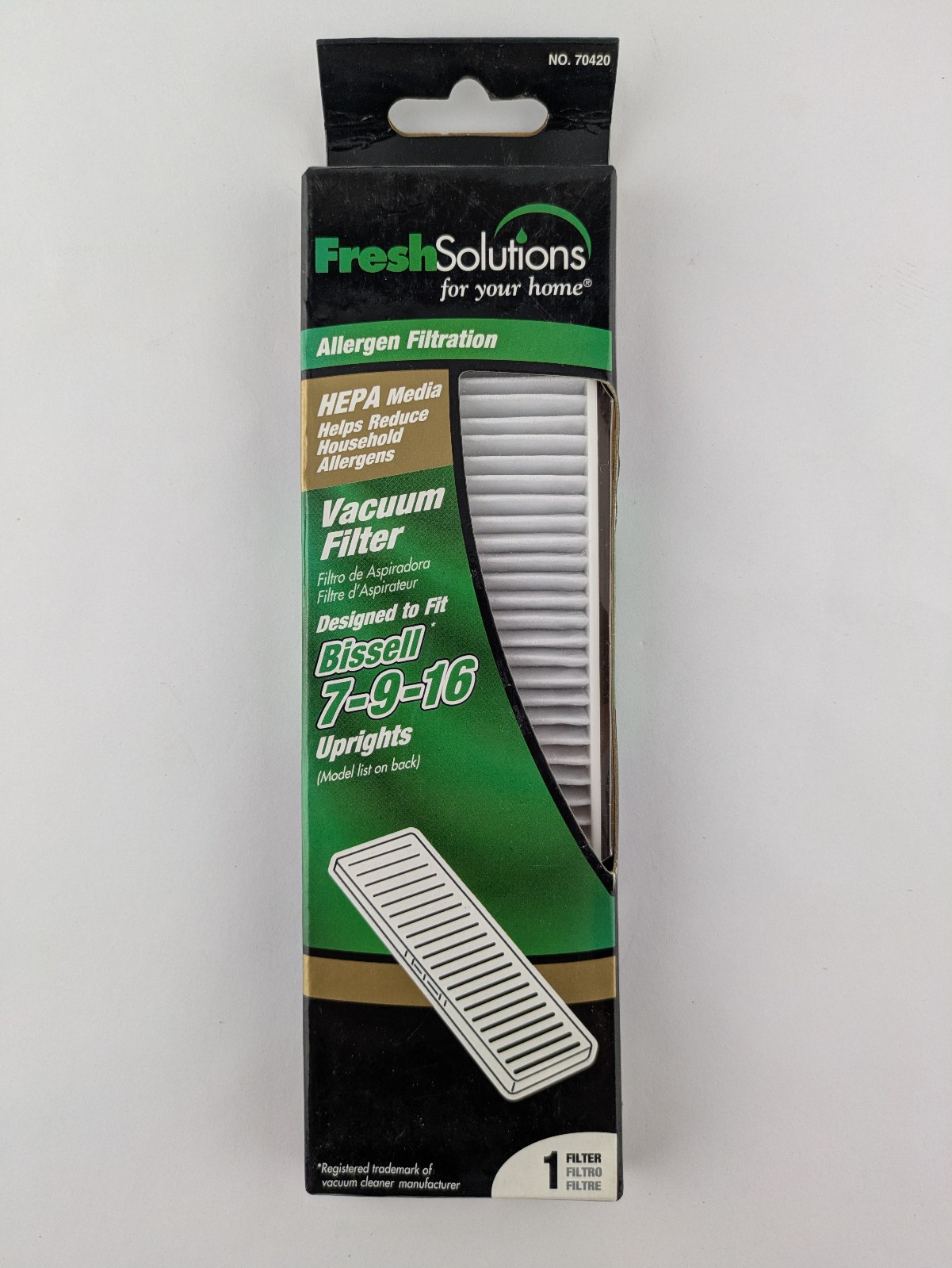 Fresh Solutions Vacuum Allergen HEPA Filter For Bissell 7-9-16 Uprights gallery