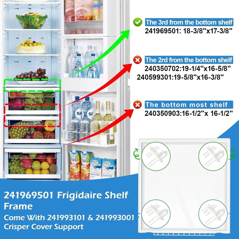 Meat Pan Top Shelf Frame Compatible with Frigidaire PS2363832 241969501 Free S&H gallery