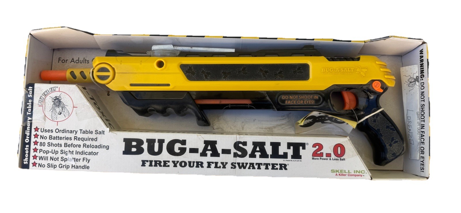 BUG-A-SALT 2.0 Yellow Salt Gun Fly Spider Insect Control Power Shooter New gallery