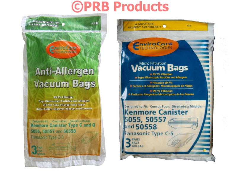 Type C & Q Allergen or Micro filtration Kenmore 5055 Canister Vacuum Cleaner Bag gallery