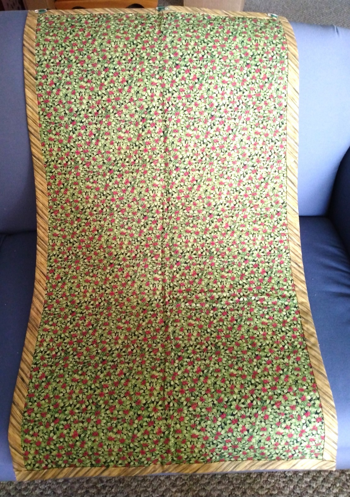 Completed fabric panel ~ 12 DAYS OF CHRISTMAS wall hanging ~ 23½ x 41 inches gallery