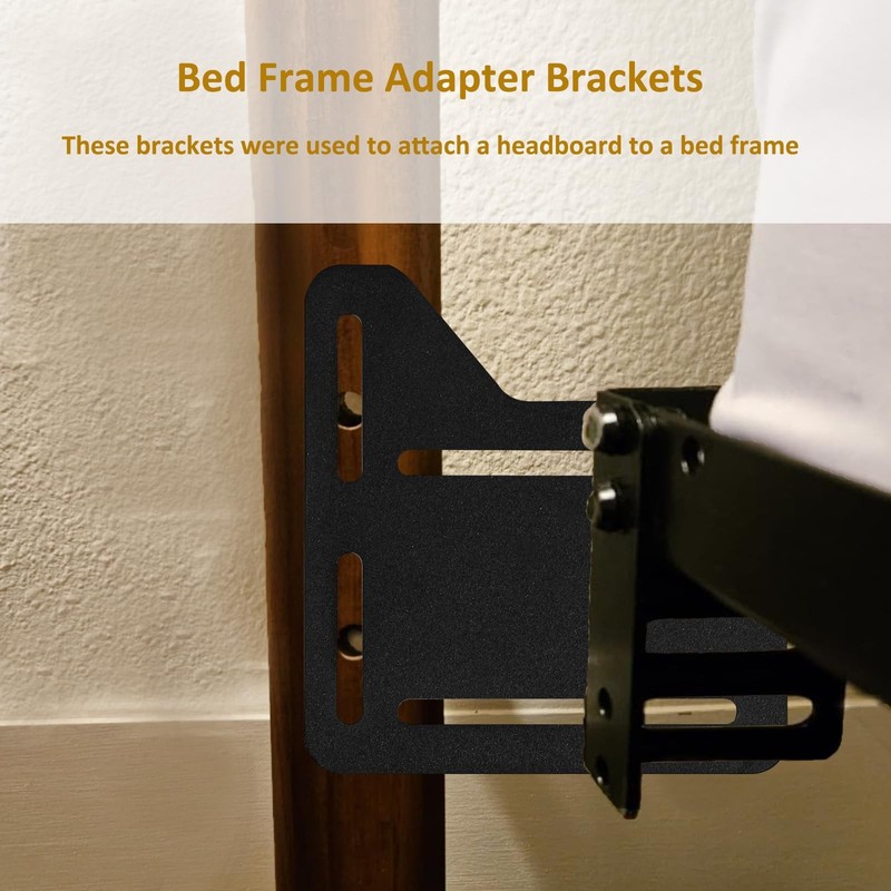 2PCS King Bed Headboard Attachment Bracket Modification Plate,Bed Frame Adapter gallery