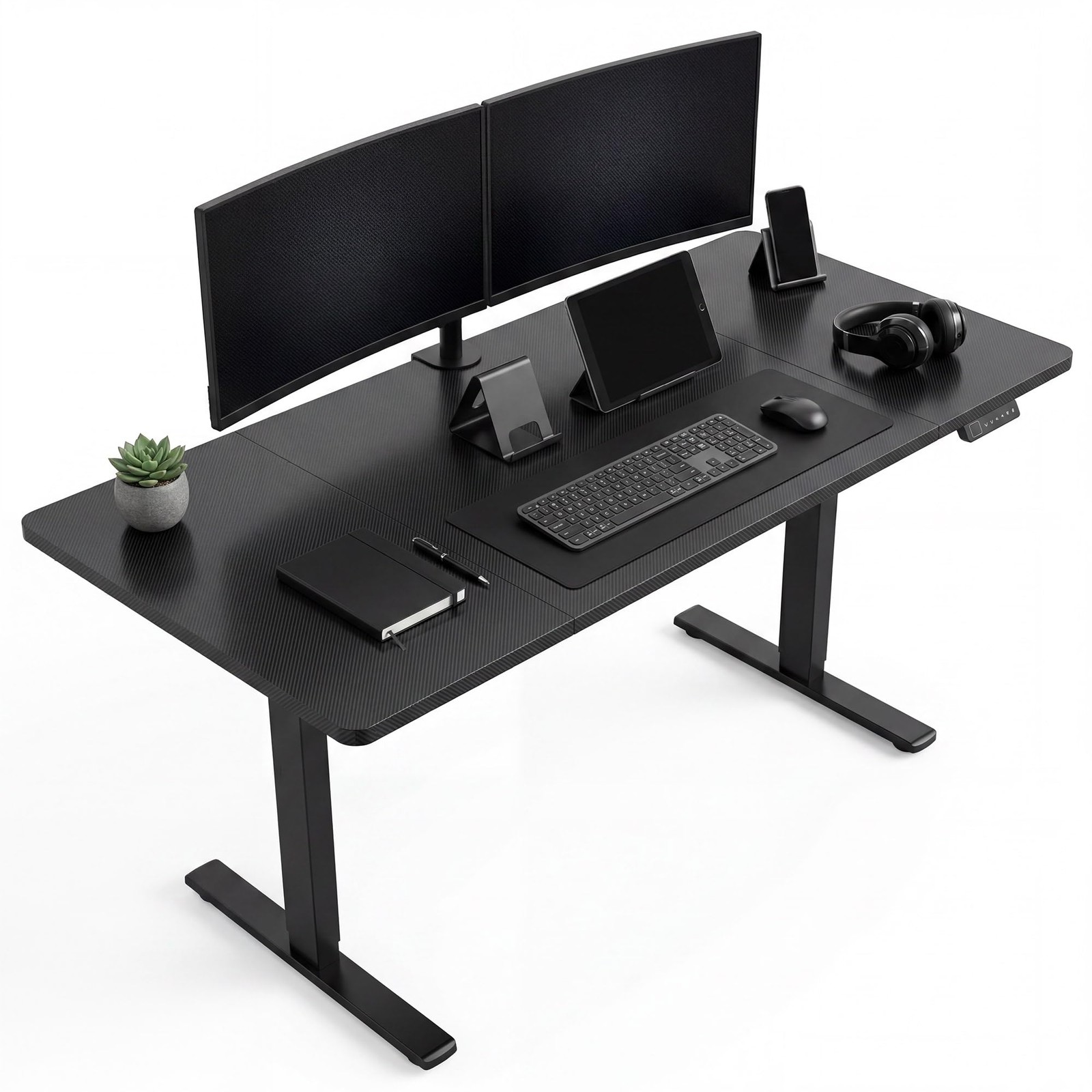 Electric Standing Desk ,55" Adjustable Sit to Stand Up Gaming Desk ,Home Office gallery