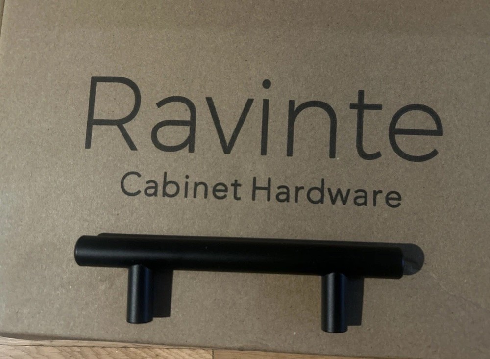 28 Pc Ravinte Cabinet Pulls Matte Black Stainless Steel Drawer Handles 5 Inch L