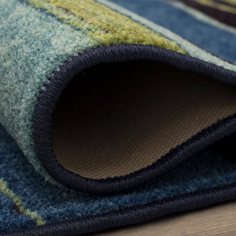 Rainbow Multi 2 Ft. X 3 Ft. Machine Washable Striped Area Rug gallery