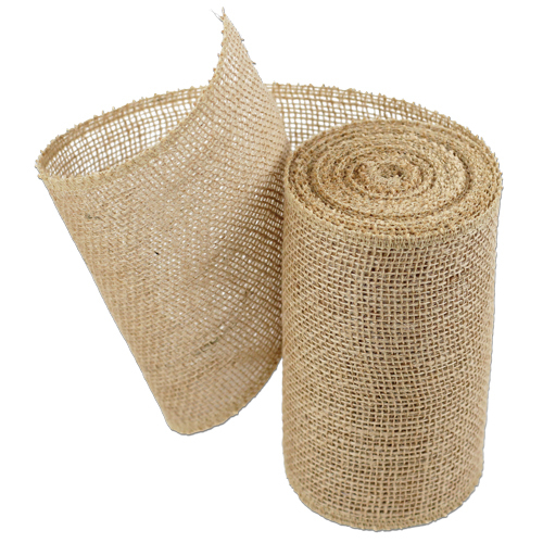 6" Burlap Ribbon 10 Yard Roll Finished Edges (4 colors) gallery