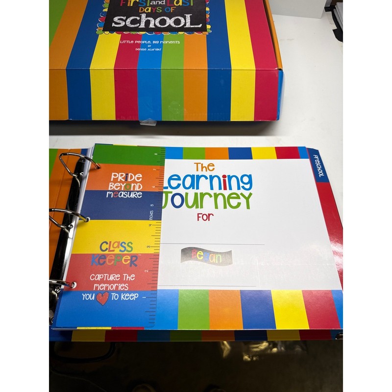 Denise Albright Class Keeper First and Last Days of School Memory Book Binder gallery