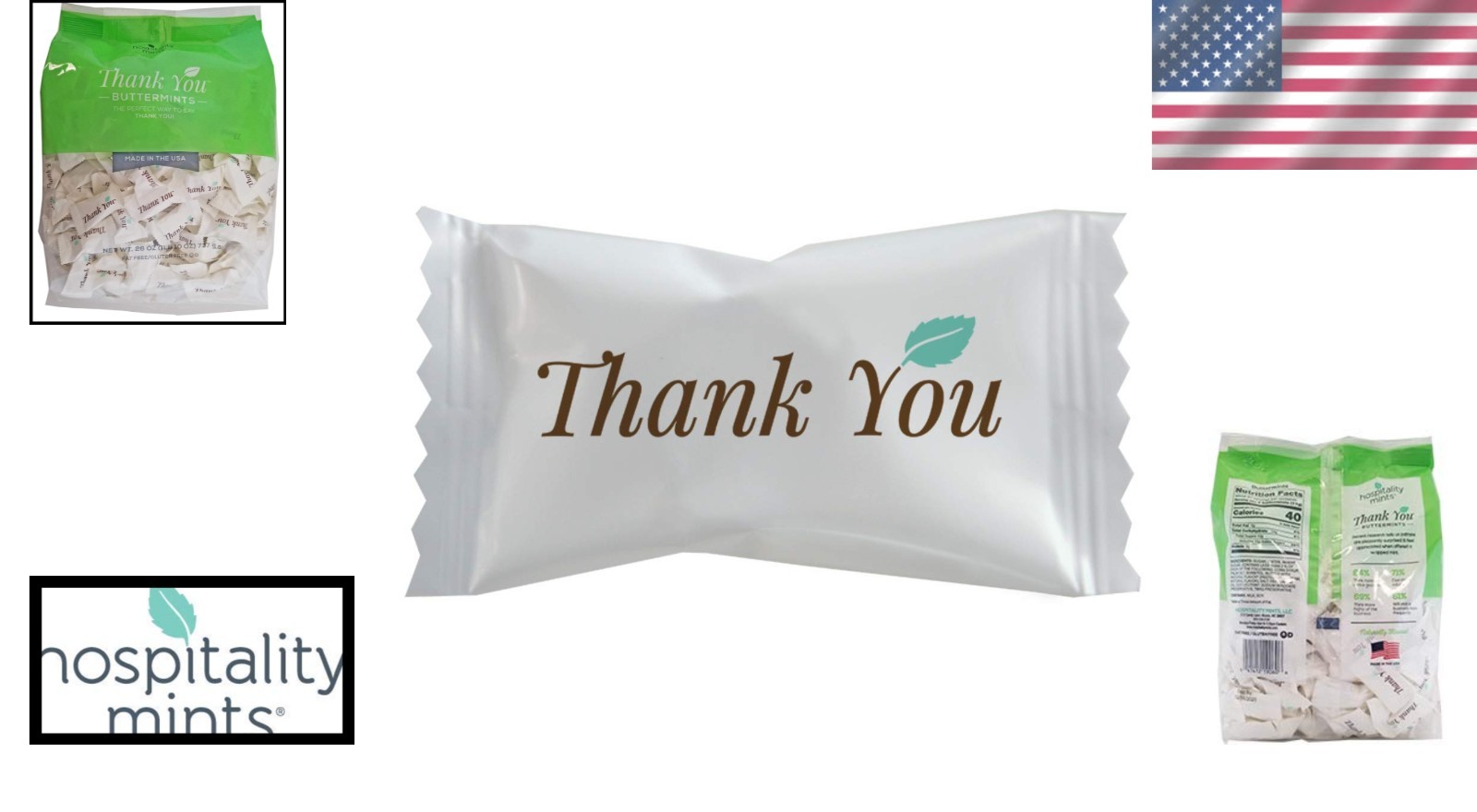 Thank You Buttermints Candies 26 Oz Bag Individually Wrapped Refreshing gallery