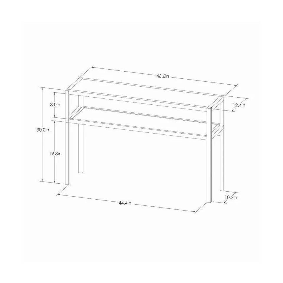 Warwick Narrow Console Table Black - Threshold gallery