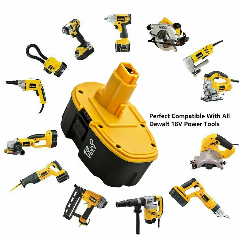 2 PACK 18V 4600mAh Replace For Dewalt 18 VOLT DC9096 DC9098 NiMh Battery NEW gallery