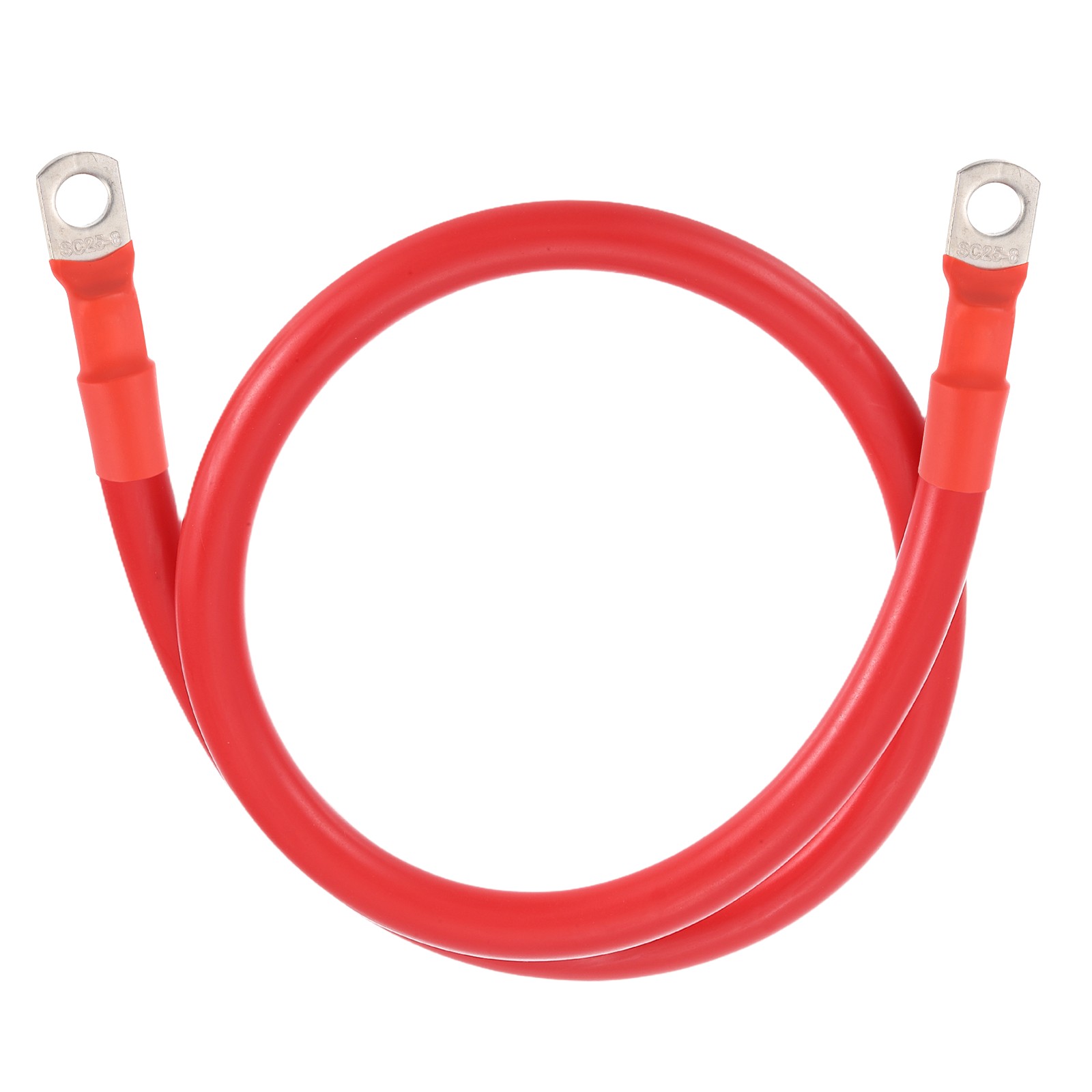 4 AWG Battery Cable, 2FT with 5/16" SC Terminals, Red gallery