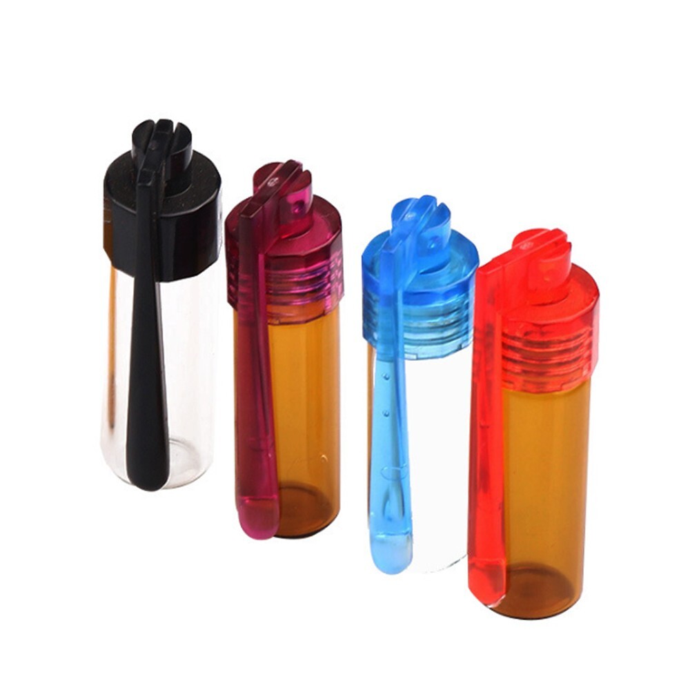 3Pcs Glass Storage Box With Spoon Mixed Color Spice Bottle Dispenser Gift Case gallery