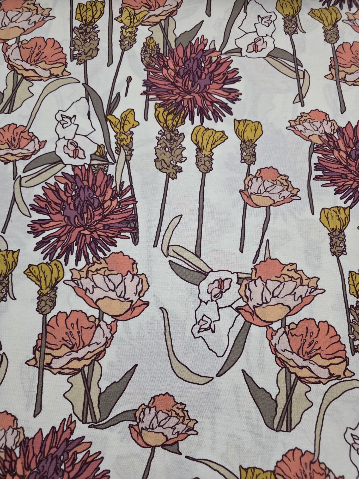 Target Opalhouse Fabric Shower Curtain Wildflowers Botanical Retro Cottagecore gallery
