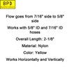1x Check Valve 5/8" Multi-Barb To 7/16" Reduction Fitting Nylon Plastic 1 Way gallery