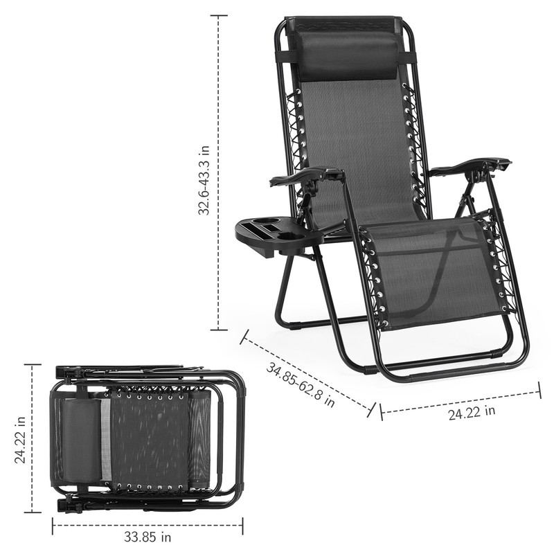 2PCS Zero Gravity Chairs gallery