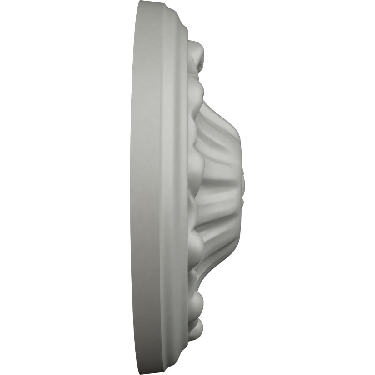 ROS05X05MU Mullin Round Primed Rosette Block 5 7/8 Inch OD x 1 5/8 In P gallery