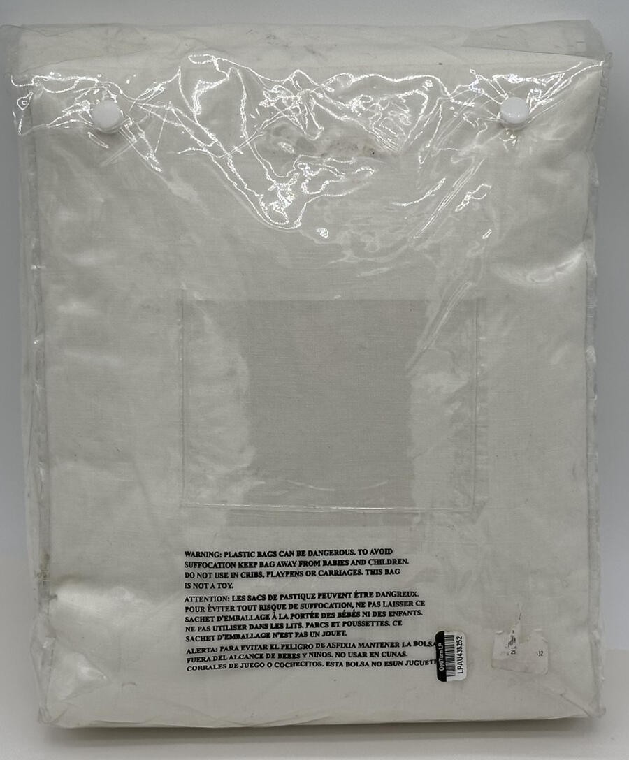 Pottery Barn Belgian Flax Linen Drape Curtain (1) 100 x 84 ~ Classic Ivory gallery