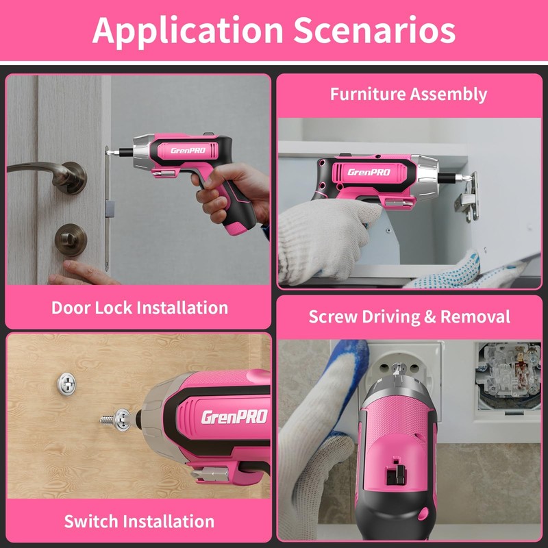 4V Electric Screwdriver Rechargeable 29pcs, Cordless Screwdriver, USB Small P... gallery