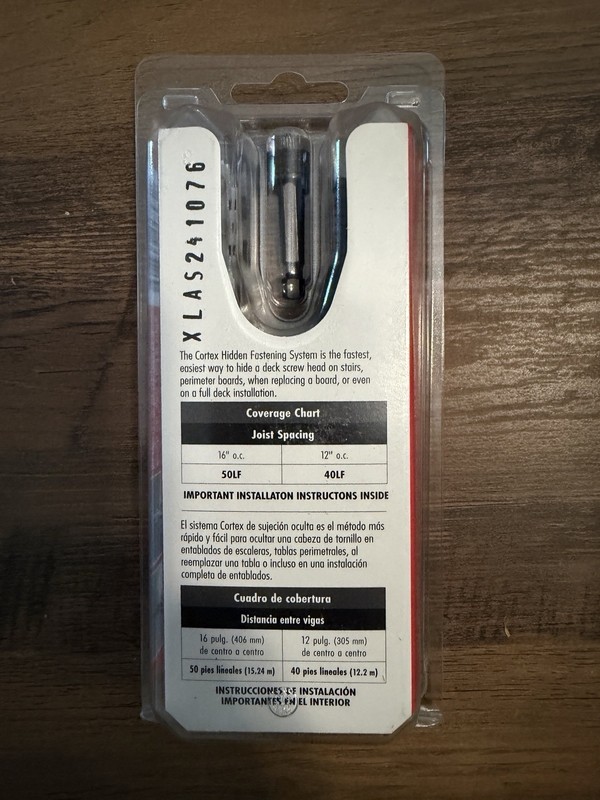FastenMaster Cortex Trex Transcend 2-1/2" Hidden Fasteners Island Mist 75 Screws gallery