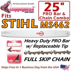 COPPERHEAD 25″ PRO Bar & SKIP Chain -Fits STIHL MS462 – 3003 000 8830 / 33RSF-84