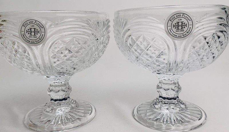 Fitz & Floyd Trestle Collection Footed Glassware-available in Multiple Colors gallery