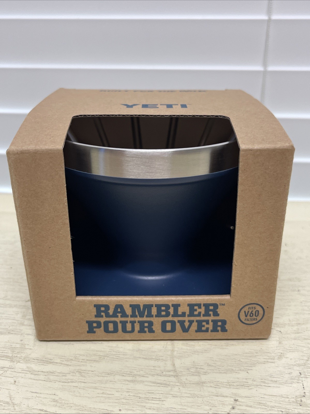 YETI Rambler Pour Over Coffee "The Big Dripper" Navy Limited Edition NEW gallery