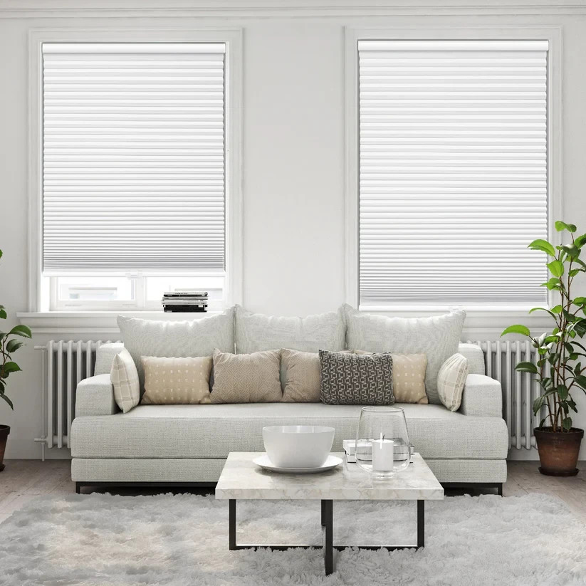 Mainstays Cordless Polyester Blackout Cellular Shade, 1-Piece,White, 35"W x 72"L gallery
