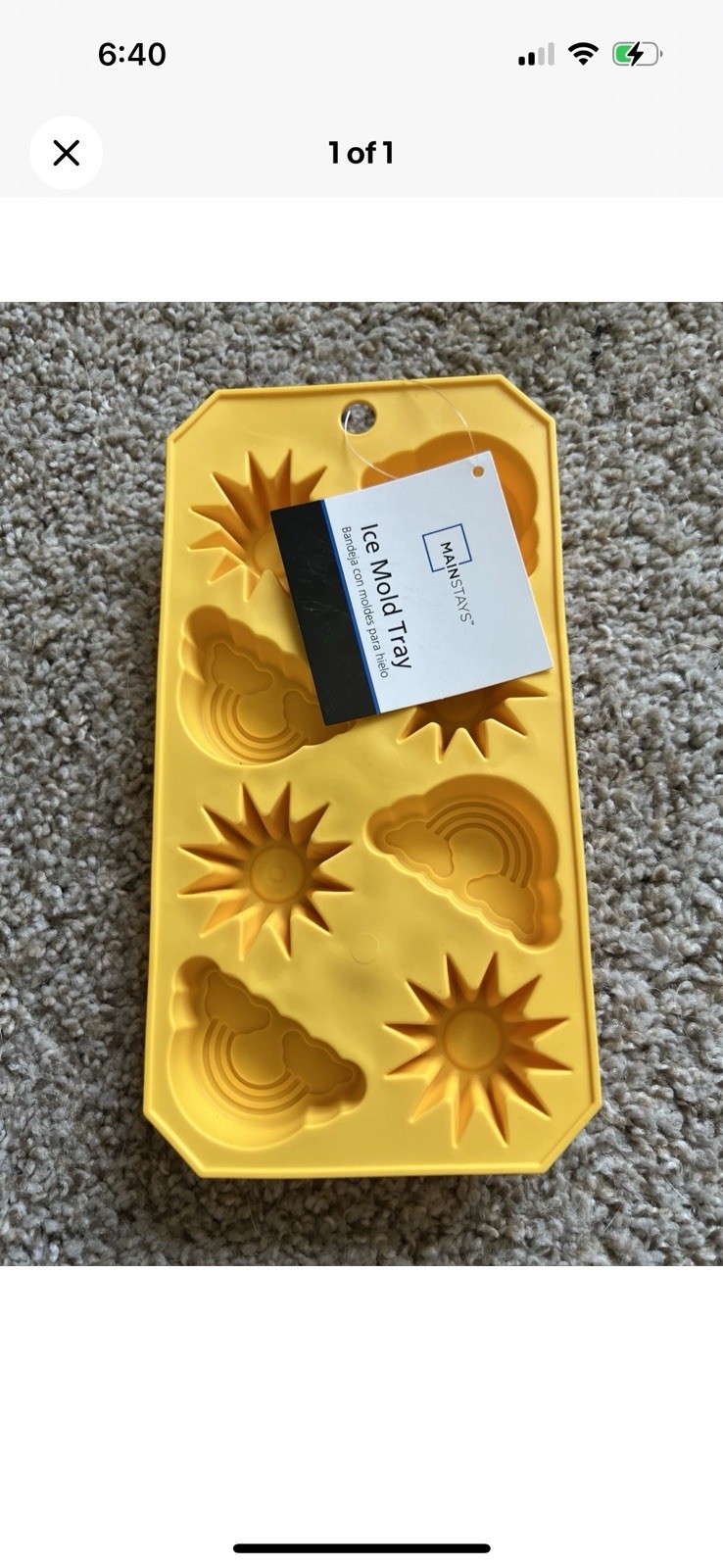 Silicone Ice Mold Tray (8) Rainbow/Sun Shape Mold gallery