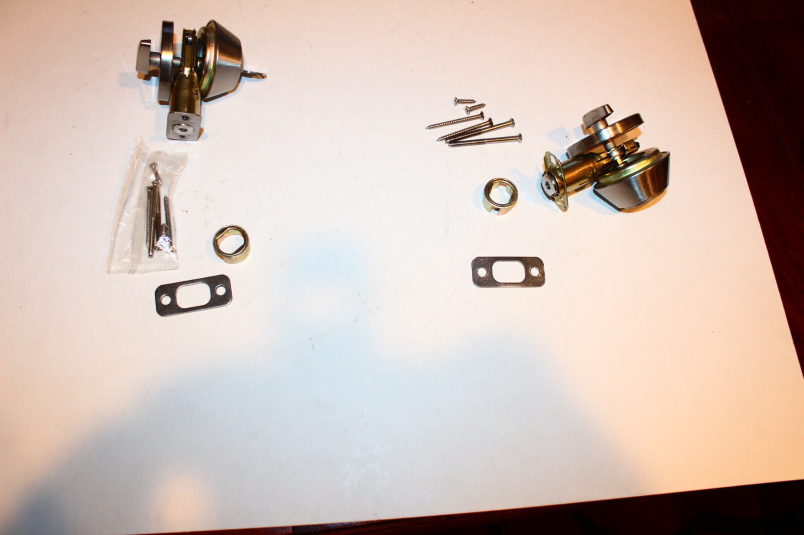 2 Defiant Dead Bolt Locks Satin Nickel Same Single Key Cylinder Keyed gallery