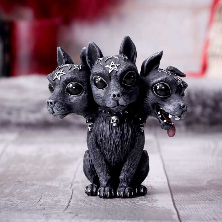 Diabarkus Occult Gothic Witchcraft Cerberus Dog Cult Cuties Figure Nemesis Now gallery