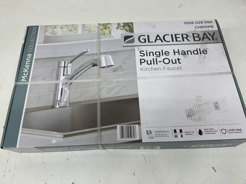 Glacier Bay McKenna Single Handle Pull Out Sprayer Kitchen Faucet Chrome gallery