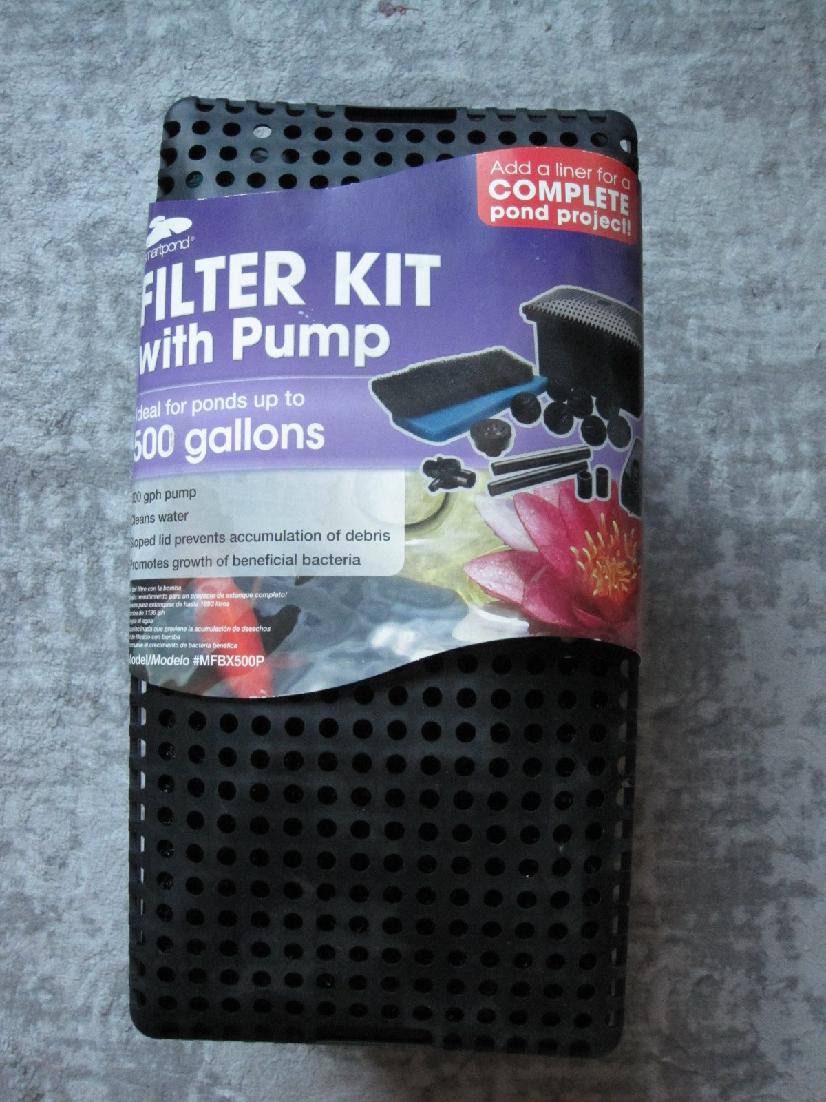 Smartpond Filter Kit With Pump 52282 Ponds up to 500 Gallons w/ EXTRA Tubing gallery