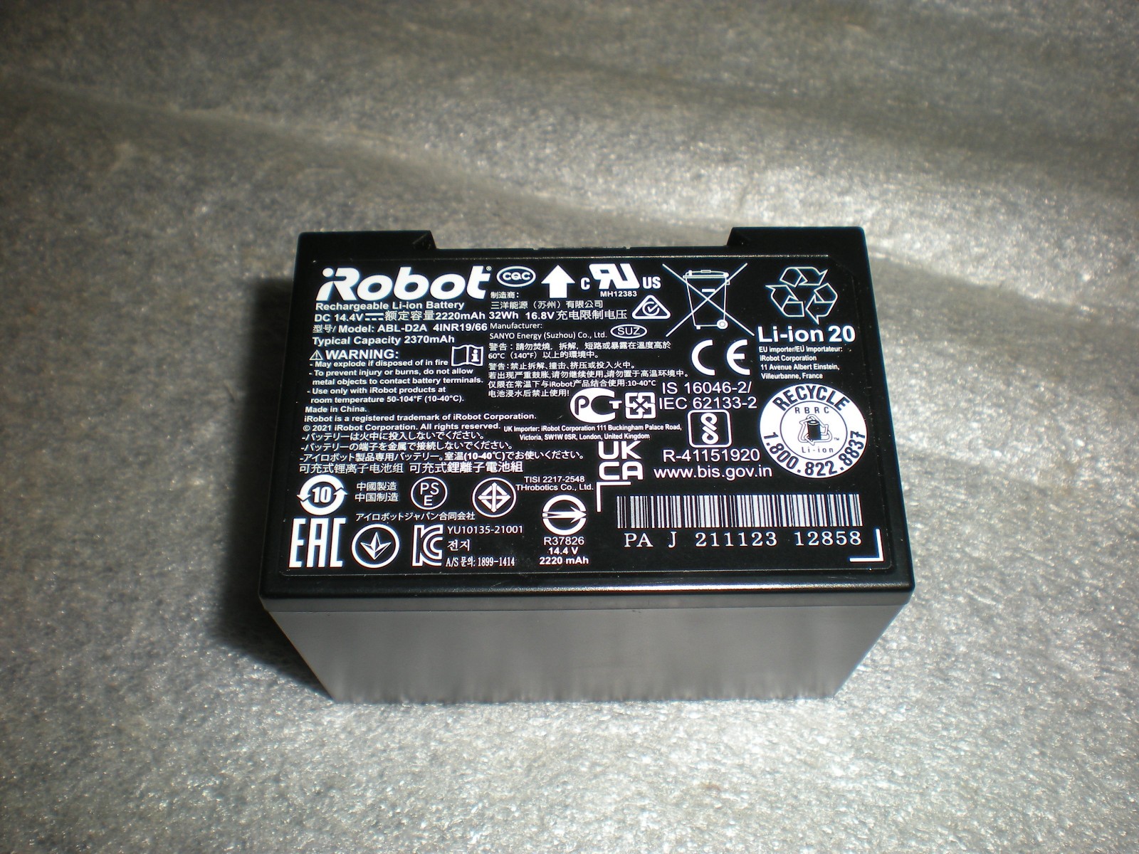 New Genuine iRobot Roomba ABL-D2A Upgraded Battery for j5 j6 j7 j8+ i3 i4 i5 i7 gallery