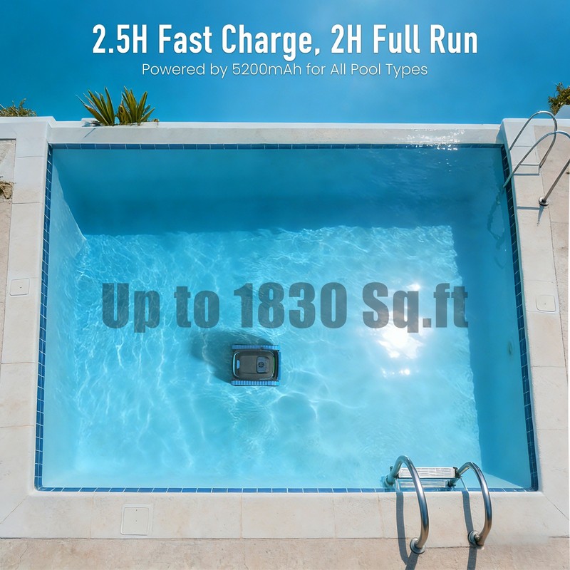 AIRROBO CP40 Automatic Swimming Pool Cleaner Vacuum Robot for Inground Pools APP gallery