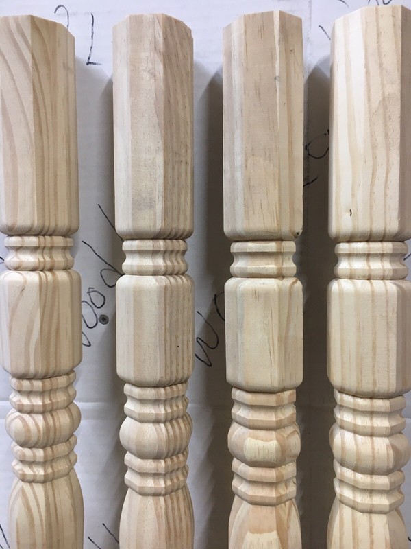 FOUR 28" SOLID PINE ROYAL STYLE TABLE FURNITURE LEGS WOOD WOODEN gallery