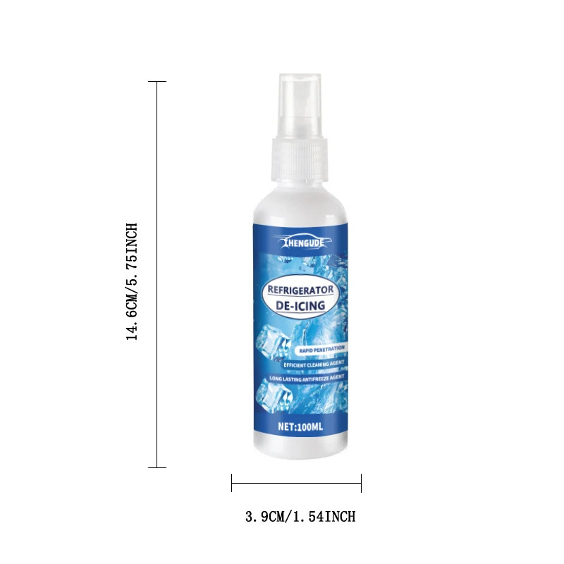 100ml Refrigerator Defroster Spray Freezer De Icing Liquid Quick Thawing Safe RV gallery