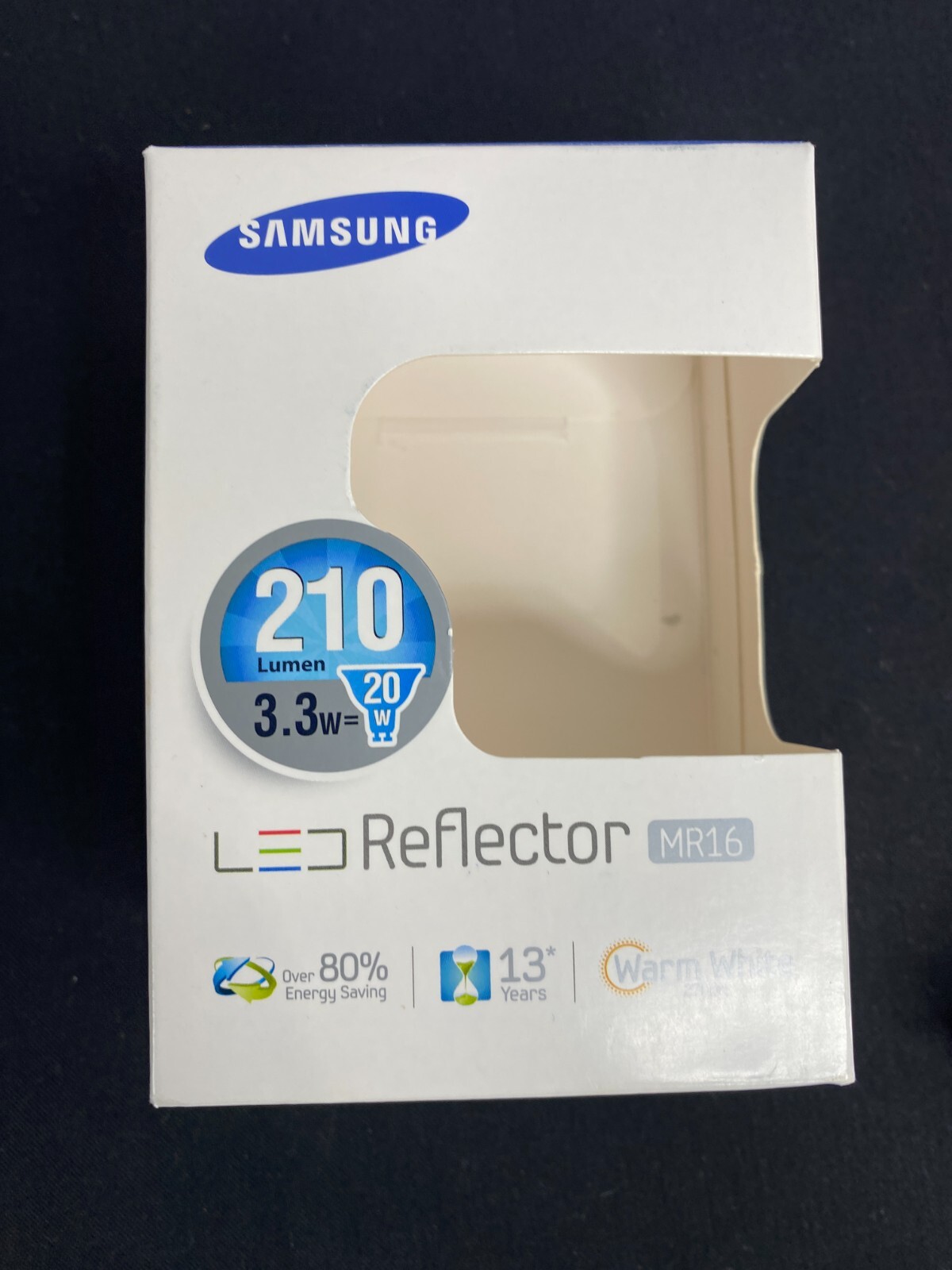 Samsung Light Bulb 4PC 3.3 Watt 2700K LED Reflector MR16 GU10 SI-M8W04SBD0US B2 gallery