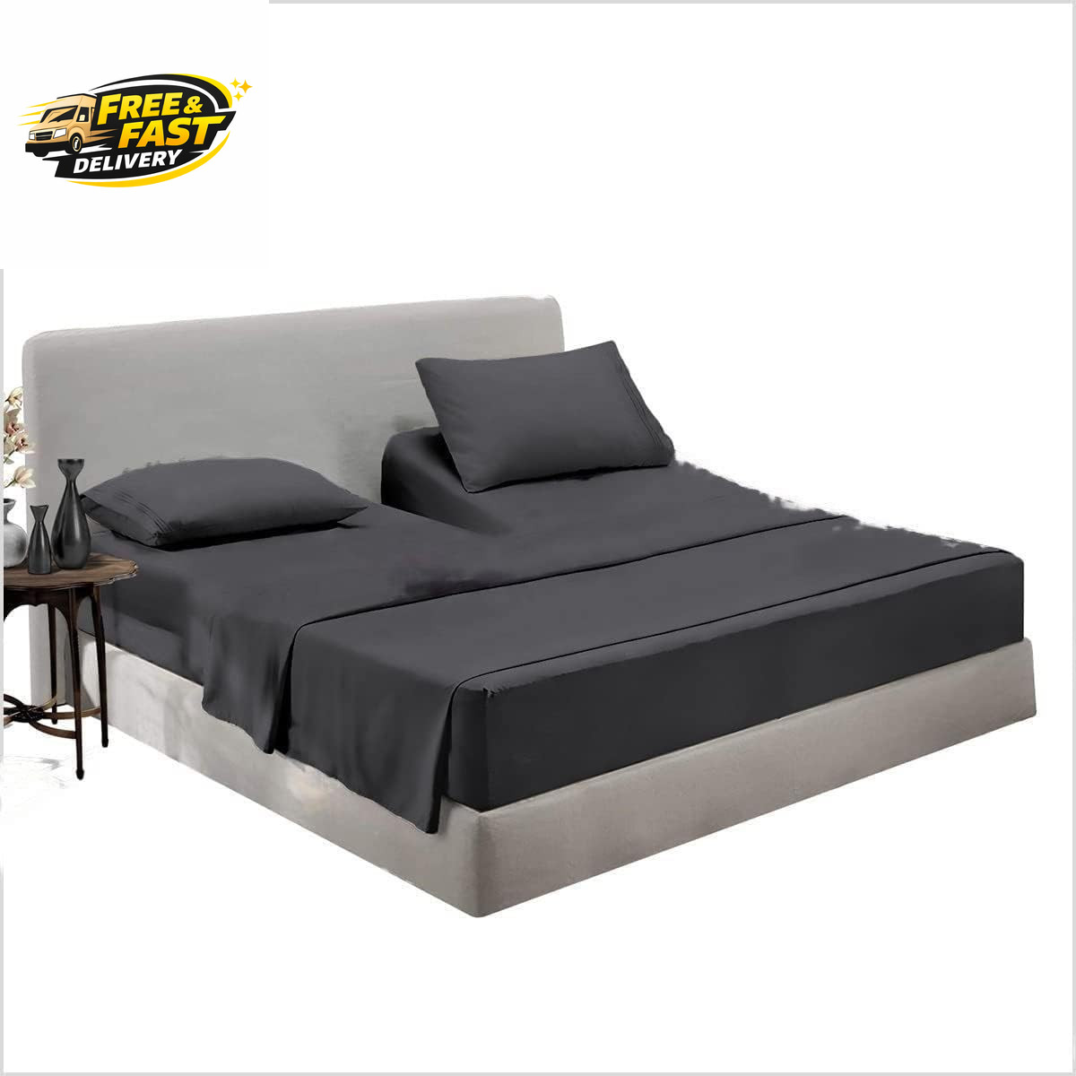 Top Split King Flex Head Sheet Set for Sleep Number Mattress Fits Deep Pocket gallery